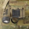 TORQ MED tactical flashlight affixed with TRS MOLLE Mount.