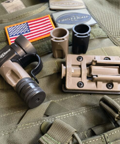 Dovetail sleeves for tactical flashlight mounts