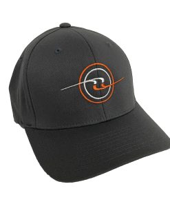 Dark Gray Flexfit hat with First-Light circle icon.